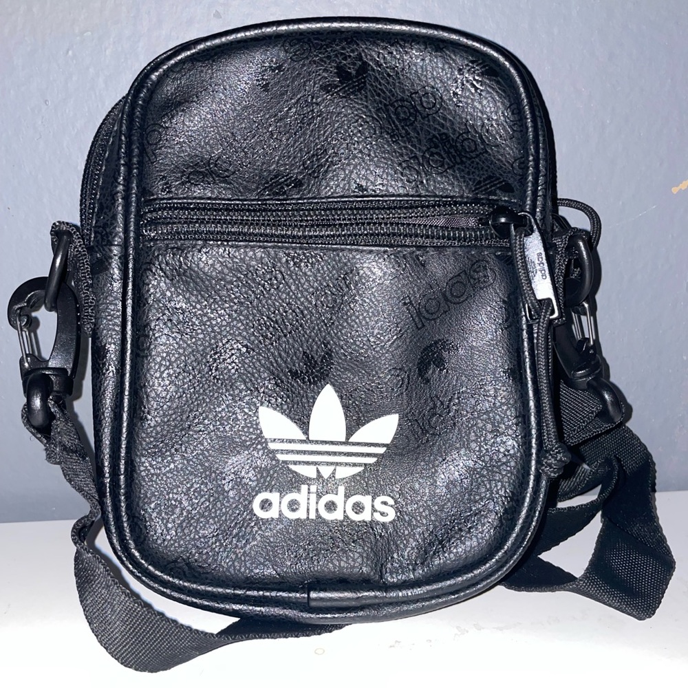 Black #Adidas cross body bag.